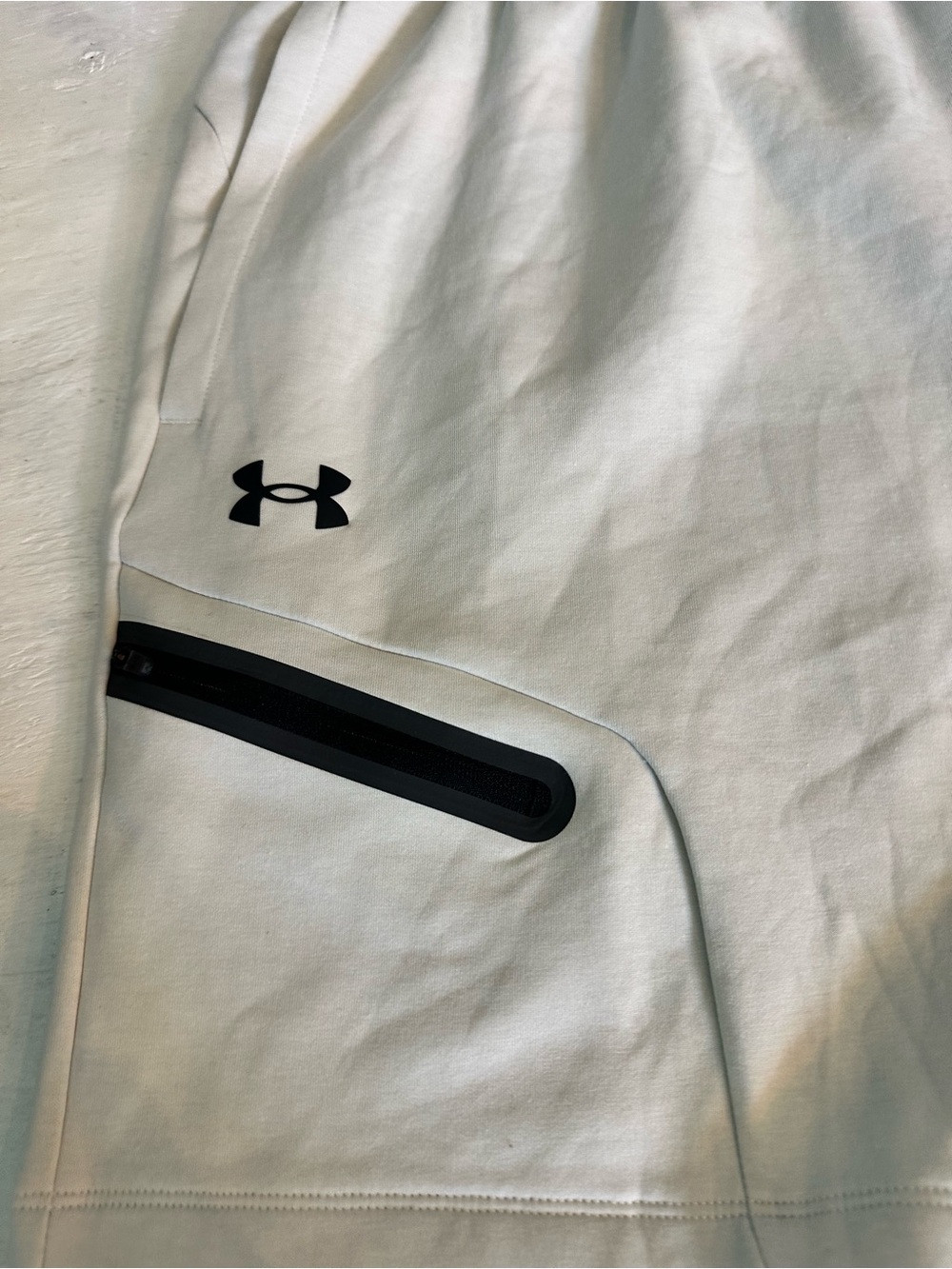 Under Armour Men's Unstoppable Fleece Shorts Heather Grey - Picture 3 of 13